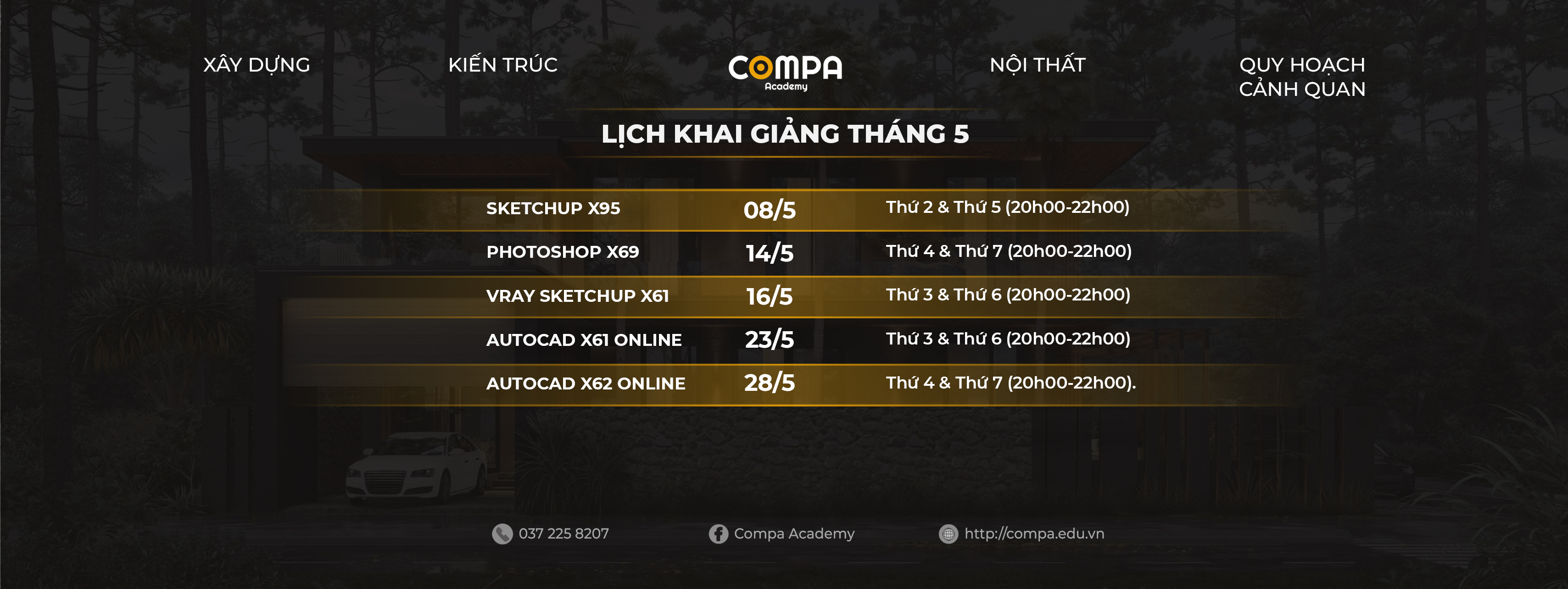 LỊCH HỌC THÁNG 5
