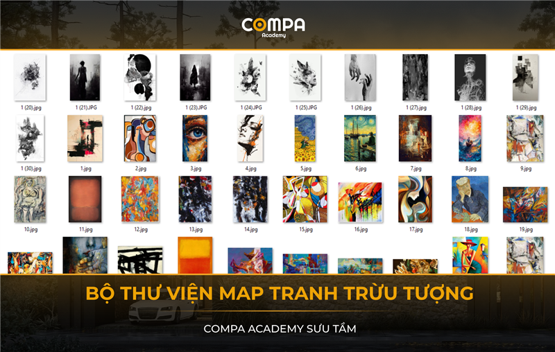 COMPA ACADEMY SHARE MAP TRANH TRỪU TƯỢNG ( SƯU TẦM )   